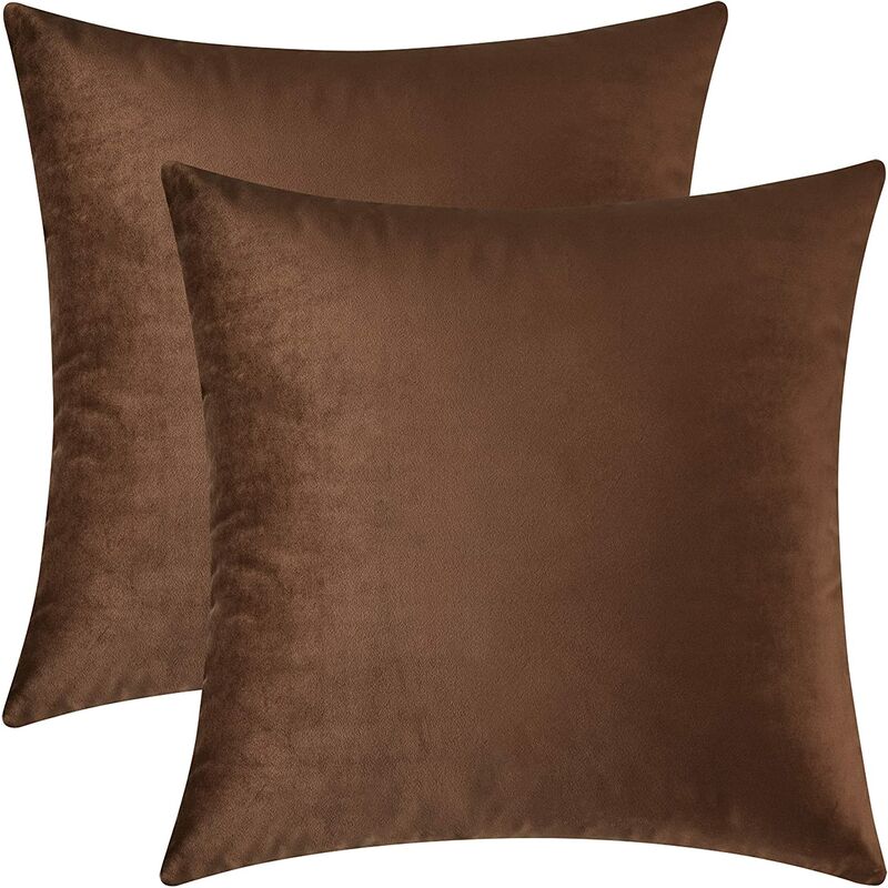 Cómodas fundas de cojín decorativas cuadradas de 2 piezas de terciopelo para sofá y cama, marrón
Cómodas fundas de cojín decorativas cuadradas de 2 piezas de terciopelo para sofá y cama, marrón