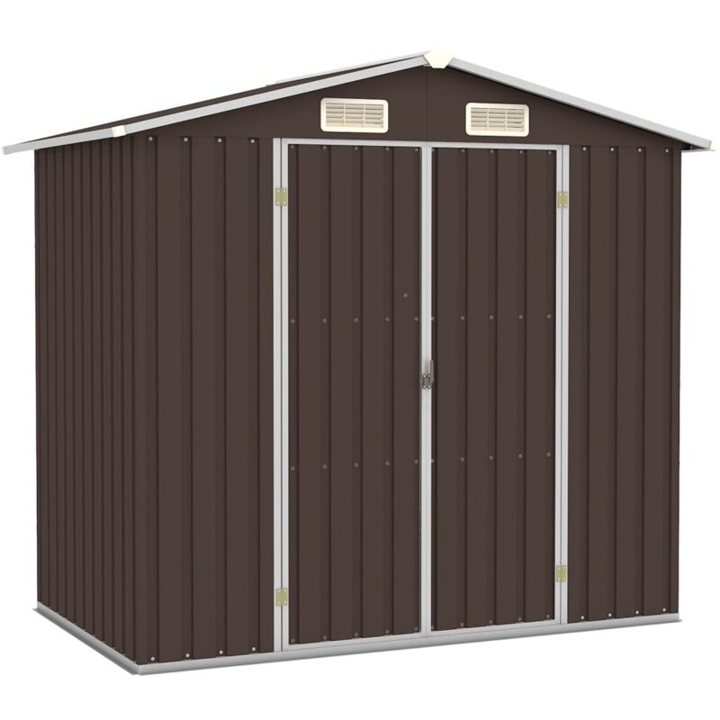Cobertizo de jardín acero galvanizado marrón 205x129x183 cm - Marrón - Vidaxl
Cobertizo de jardín acero galvanizado marrón 205x129x183 cm - Marrón - Vidaxl
