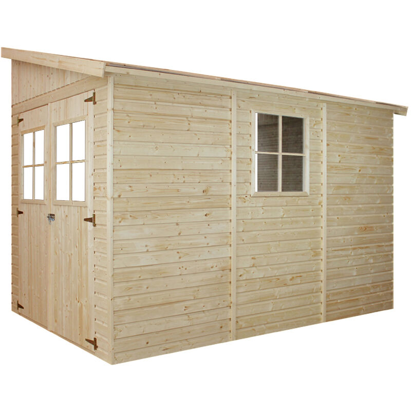Cobertizo de madera para jardín TIMBELA M339 - 216 x 318 cm / 6,02 m², Cobertizo de madera natural, lado abierto
Cobertizo de madera para jardín TIMBELA M339 - 216 x 318 cm / 6,02 m², Cobertizo de madera natural, lado abierto
