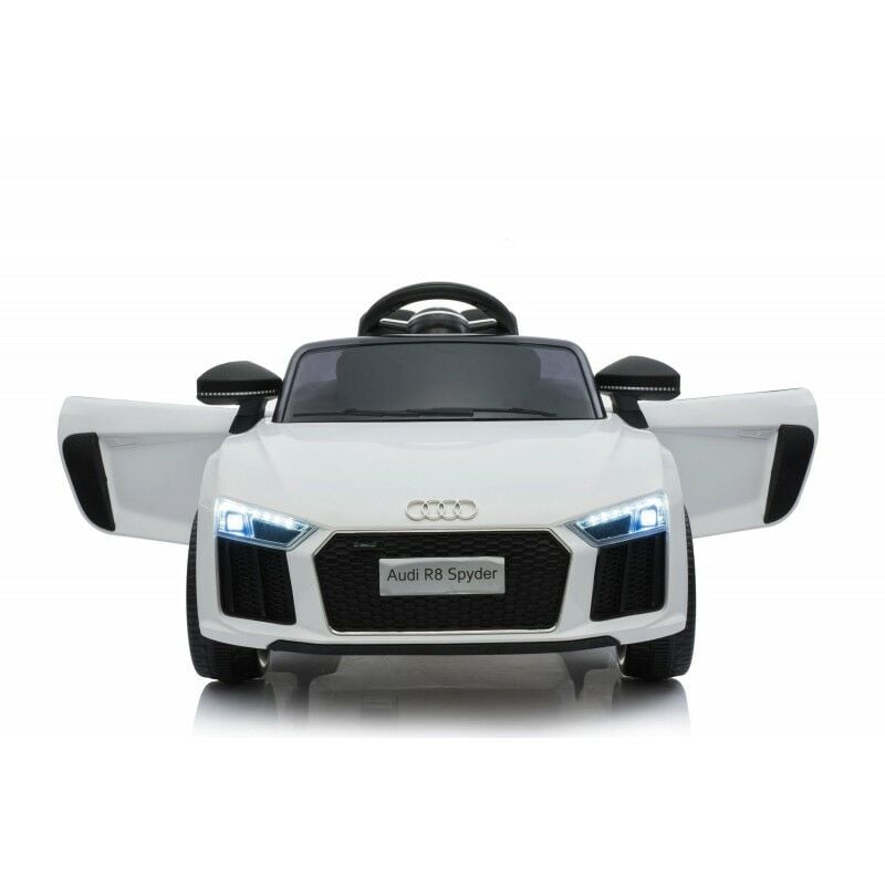 Coche eléctrico R8 Spyder (2x35W) 100 x 59 x 44 cm - con sistema de o, focos, cinturon y mando parental - Blanco - Audi
Coche eléctrico R8 Spyder (2x35W) 100 x 59 x 44 cm - con sistema de o, focos, cinturon y mando parental - Blanco - Audi