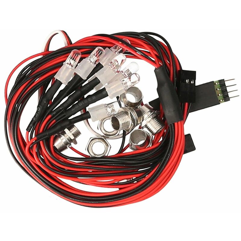 Happyshopping - Coche RC 8 Kit de luces LED 2 Blanco 2 Rojo 4 Amarillo Repuesto para Axial SCX10 Traxxas TRX4 D90 Redcat GEN8 hpi RC Car
Happyshopping - Coche RC 8 Kit de luces LED 2 Blanco 2 Rojo 4 Amarillo Repuesto para Axial SCX10 Traxxas TRX4 D90 Redcat GEN8 hpi RC Car