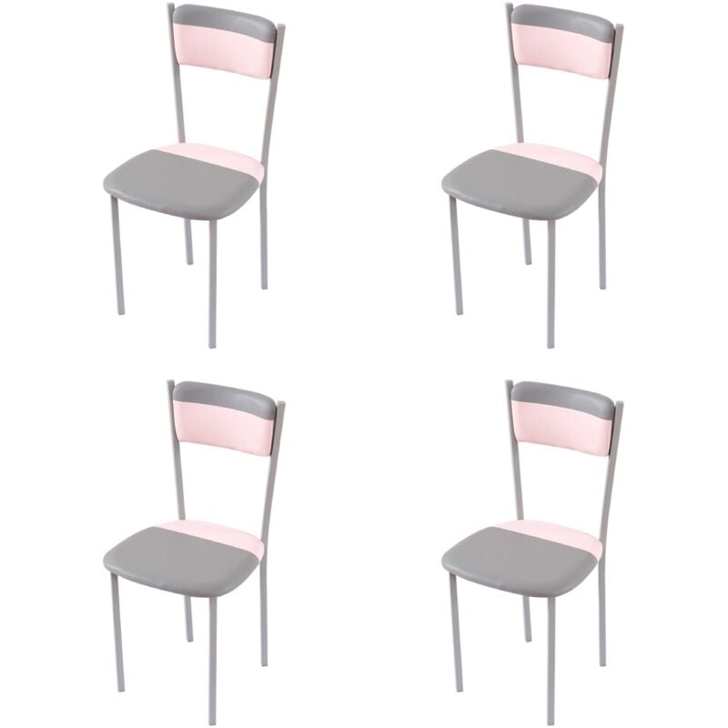 Sillas Cocina Comedor Rosa y Gris Estilo Moderno economicas Metal y Poliuretano 89x43x45 - PACK 4 SILLAS
Sillas Cocina Comedor Rosa y Gris Estilo Moderno economicas Metal y Poliuretano 89x43x45 - PACK 4 SILLAS
