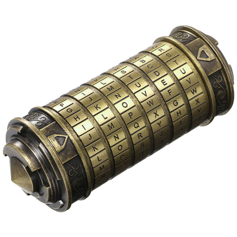 Codigo de juguetes, cerraduras de metal Cryptex, regalos de boda, regalo del dia de San Valentin,bronce
Codigo de juguetes, cerraduras de metal Cryptex, regalos de boda, regalo del dia de San Valentin,bronce