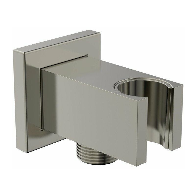 Codo de conexión a pared RAIN con soporte de ducha cuadrado silver storm STANDARD - Ideal 
Codo de conexión a pared RAIN con soporte de ducha cuadrado silver storm STANDARD - Ideal