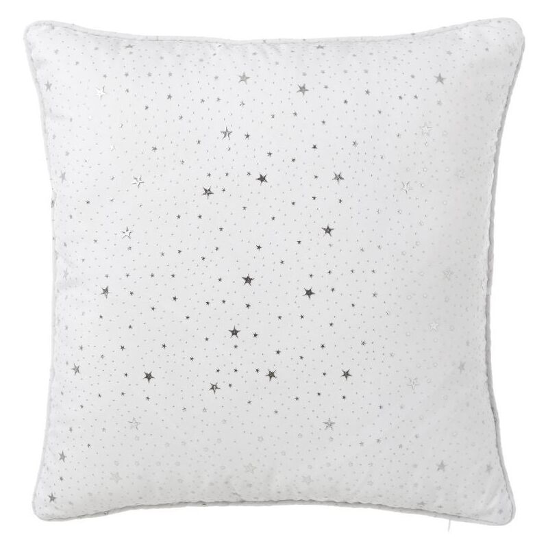 Cojín blanco de microfibra de 45x45 cm