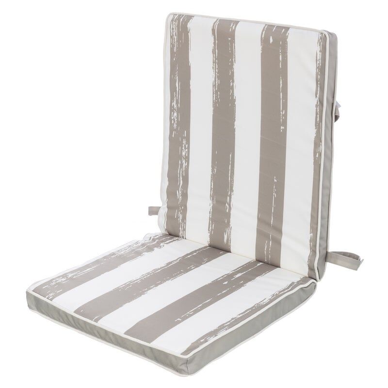 Lolahome - Cojín de exterior para silla gris de poliéster de 40x90 cm