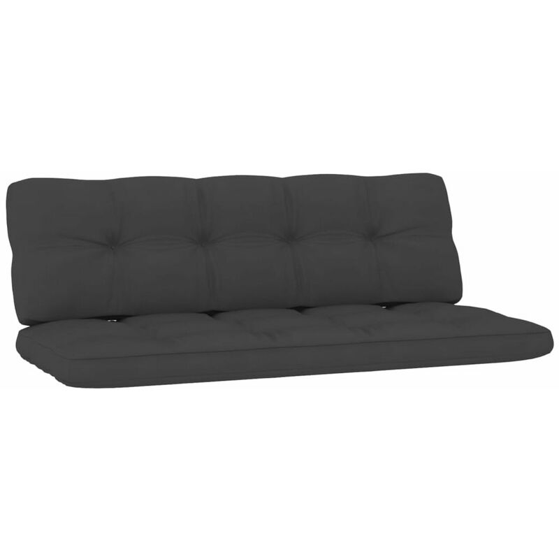 Cojines para sofas de palets 2 piezas gris antracita