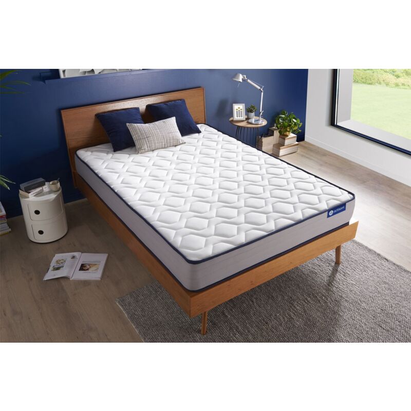 Colchón Actiflex form 90x210cm, Grosor: 22 cm, Muelles ensacados y espuma viscoelástica, Firme, 3 zonas de confort
Colchón Actiflex form 90x210cm, Grosor: 22 cm, Muelles ensacados y espuma viscoelástica, Firme, 3 zonas de confort