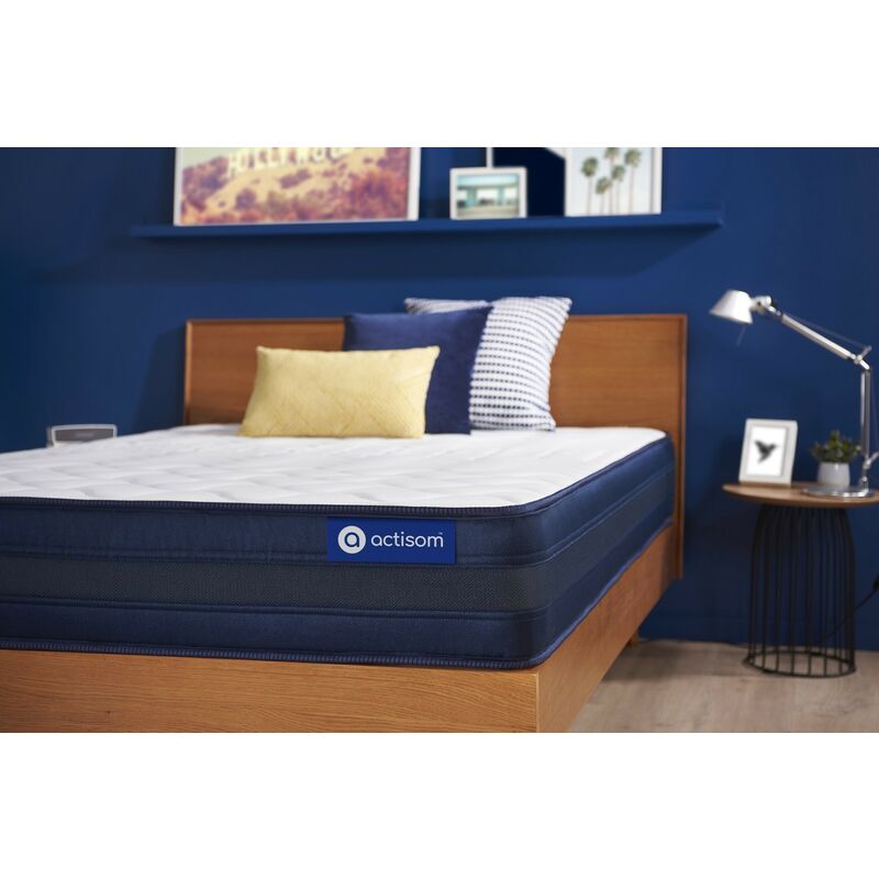 Colchón Actiflex tech 80x190cm, Grosor: 24 cm, Muelles ensacados y espuma viscoelástica, Muy firme, 5 zonas de confort
Colchón Actiflex tech 80x190cm, Grosor: 24 cm, Muelles ensacados y espuma viscoelástica, Muy firme, 5 zonas de confort