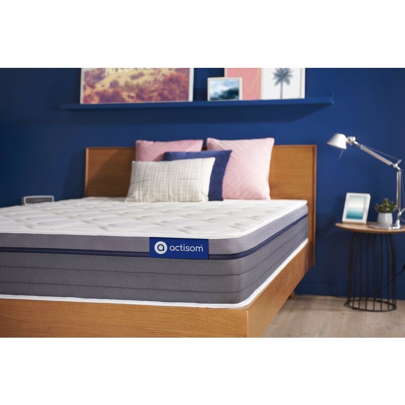 Colchón Actiflex zen 90x190cm, Grosor: 26 cm, Muelles ensacados y espuma viscoelástica, Equilibrado, 3 zonas de confort
Colchón Actiflex zen 90x190cm, Grosor: 26 cm, Muelles ensacados y espuma viscoelástica, Equilibrado, 3 zonas de confort