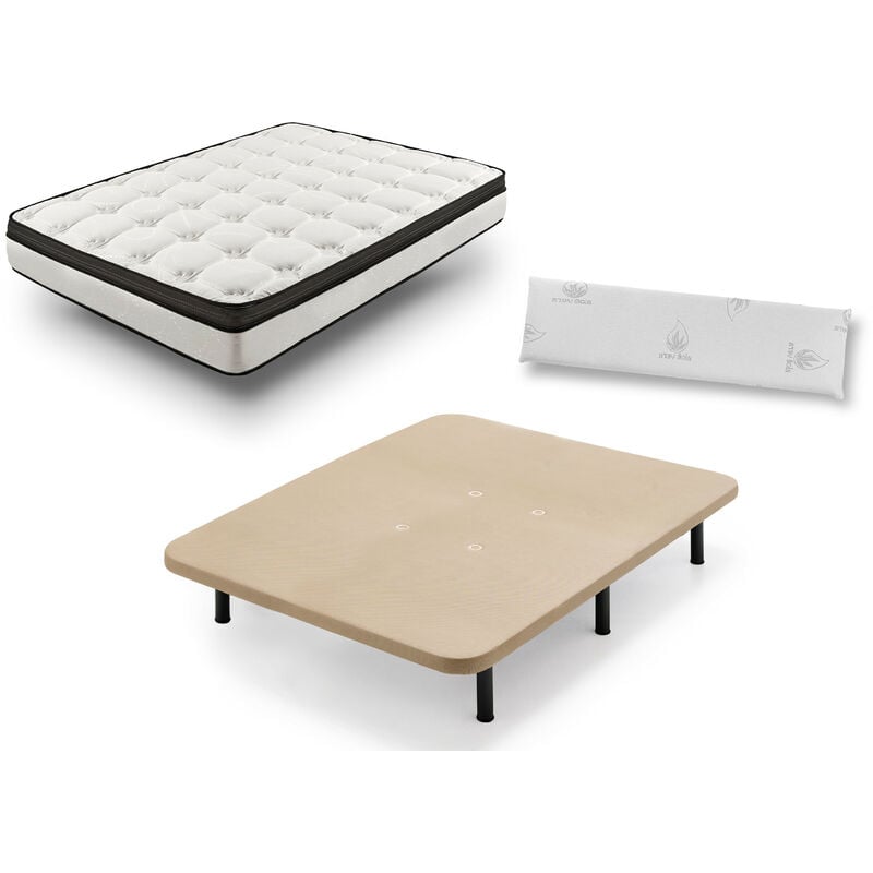Colchon Viscoelastico Bioluxe 3d + Base Tapizada Con Patas De 32cm + Almohada 100% Viscoelastica (2 Almohadas De 90cm), 180x190cm
Colchon Viscoelastico Bioluxe 3d + Base Tapizada Con Patas De 32cm + Almohada 100% Viscoelastica (2 Almohadas De 90cm), 180x190cm