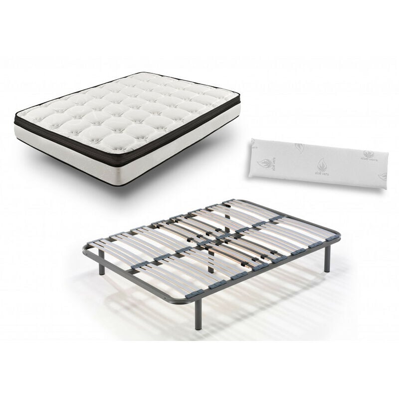 Hogar24 - Colchon Viscoelastico Bioluxe 3d + Somier Multilaminas Con Patas De 32cm + Almohada 100% Viscoelastica (2 Almohadas De 70cm) 140x200cm
Hogar24 - Colchon Viscoelastico Bioluxe 3d + Somier Multilaminas Con Patas De 32cm + Almohada 100% Viscoelastica (2 Almohadas De 70cm) 140x200cm