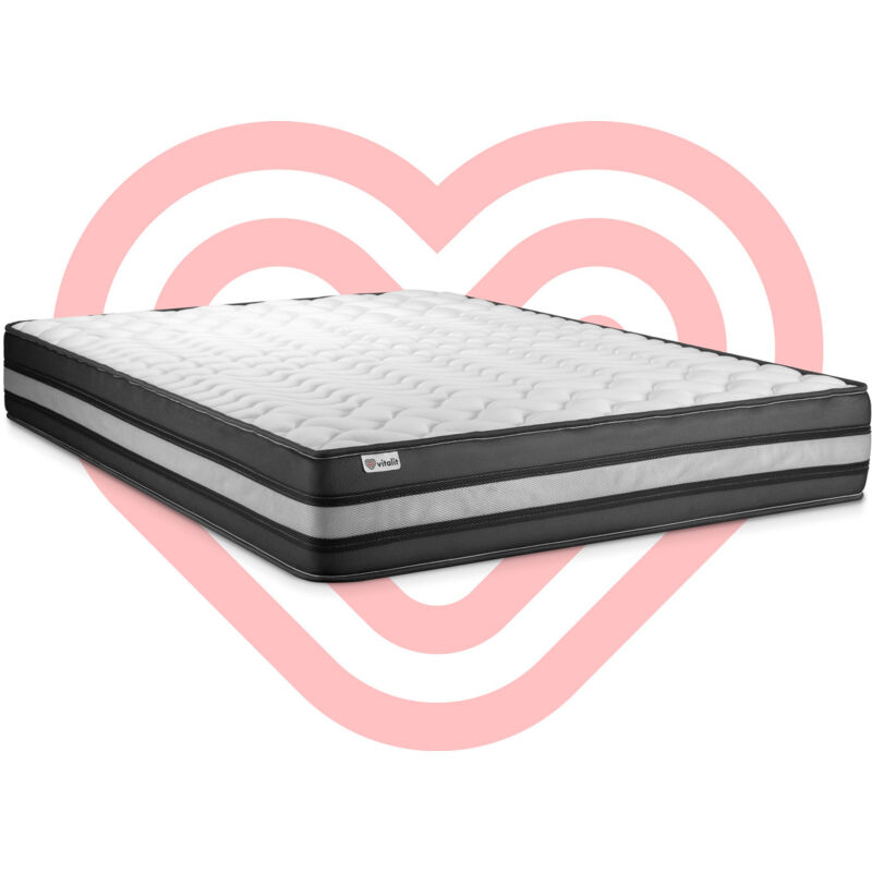 Colchón VITALPOWER ZEN 180 x 220 cm, grosor : 23 cm, Espuma viscoelástica, 5 zonas de confort
Colchón VITALPOWER ZEN 180 x 220 cm, grosor : 23 cm, Espuma viscoelástica, 5 zonas de confort