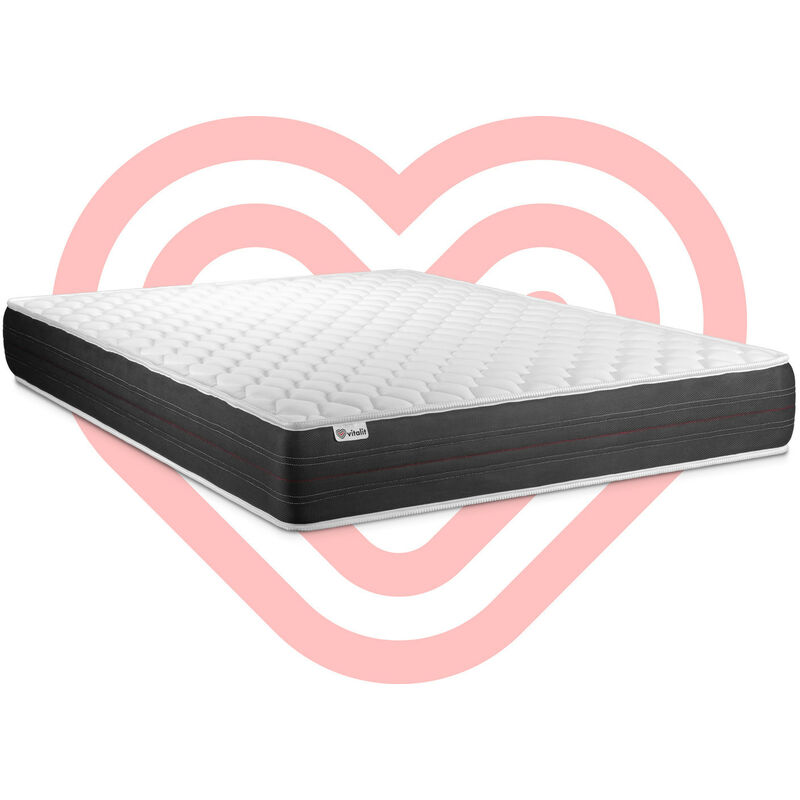 Colchón VITALSPRING 200 x 200 cm, grosor : 24 cm, Muelles ensacados, 3 zonas de confort
Colchón VITALSPRING 200 x 200 cm, grosor : 24 cm, Muelles ensacados, 3 zonas de confort