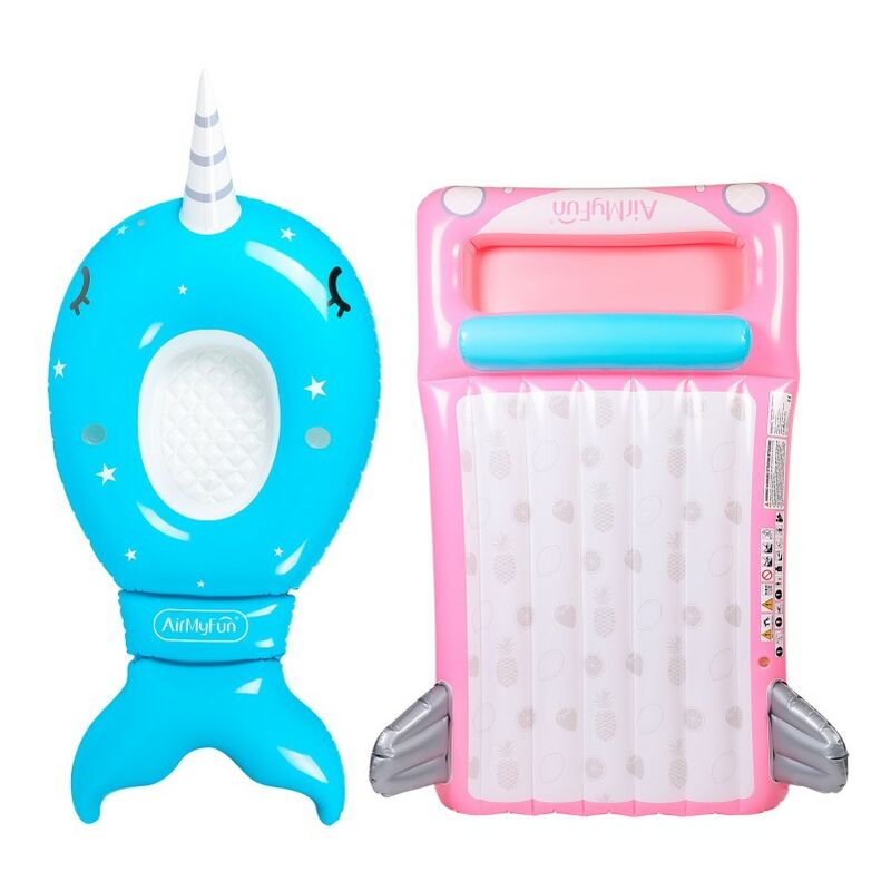 Colchonetas inflables gigantes x2 para piscina y playa - Pack Twin Coche Angel + Unicornio de Mar - Multicolor
Colchonetas inflables gigantes x2 para piscina y playa - Pack Twin Coche Angel + Unicornio de Mar - Multicolor