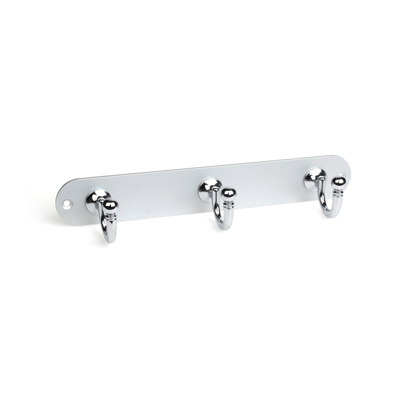 REI - Perchero Pared con 3 Colgadores | Estilo Decorativo | Fabricado en Aluminio - Zamak | Acabado en Cromo brillo - Anodizado | Gran Capacidad de
REI - Perchero Pared con 3 Colgadores | Estilo Decorativo | Fabricado en Aluminio - Zamak | Acabado en Cromo brillo - Anodizado | Gran Capacidad de