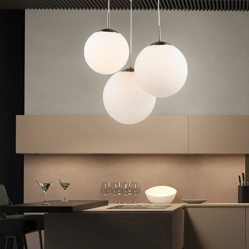 Lámpara colgante para sala de estar, iluminación de techo de vidrio, lámpara colgante de bola en un juego que incluye bombillas LED
Lámpara colgante para sala de estar, iluminación de techo de vidrio, lámpara colgante de bola en un juego que incluye bombillas LED