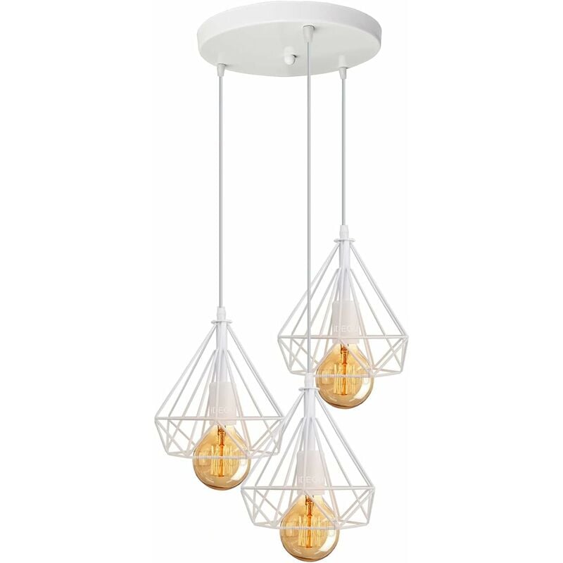Colgante de Luz Industrial Retro Lámparas de Colgar de Jaula de Metal Forma de Diamante Lámparas de Colgar de 3 Luces 20CM Lámpara de Techo Antigua
Colgante de Luz Industrial Retro Lámparas de Colgar de Jaula de Metal Forma de Diamante Lámparas de Colgar de 3 Luces 20CM Lámpara de Techo Antigua