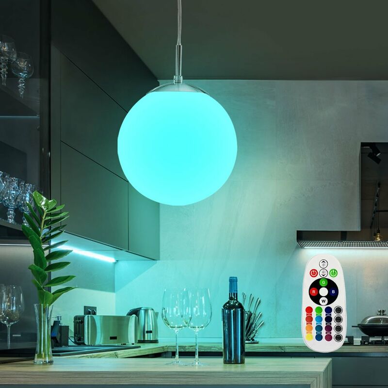 Lámpara colgante LED Lámpara cambiador de color con bola de cristal en un juego que incluye lámparas LED RGB
Lámpara colgante LED Lámpara cambiador de color con bola de cristal en un juego que incluye lámparas LED RGB