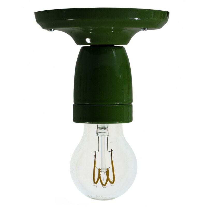 Creative Cables - Color, lámpara de pared o techo de porcelana | Sin bombilla - Verde - Verde
Creative Cables - Color, lámpara de pared o techo de porcelana | Sin bombilla - Verde - Verde