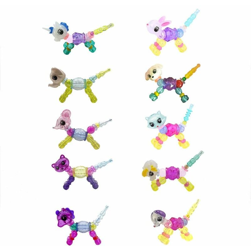 Coloridas pulseras de mascotas magicas para ninas Twist Pets Pop Beads Kit de fabricacion de joyas para Kid-Rabbit
Coloridas pulseras de mascotas magicas para ninas Twist Pets Pop Beads Kit de fabricacion de joyas para Kid-Rabbit