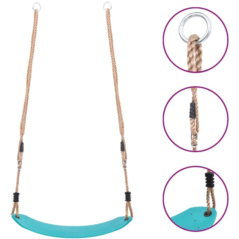 Columpio de asiento para niños azul claro 
Columpio de asiento para niños azul claro