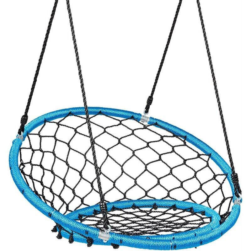 Columpio Nido con Cuerda Ajustable de 100-160cm Columpio Colgante de Niños para Interior y Exterior Jardín Parque Carga hasta 150kg (Azul)
Columpio Nido con Cuerda Ajustable de 100-160cm Columpio Colgante de Niños para Interior y Exterior Jardín Parque Carga hasta 150kg (Azul)