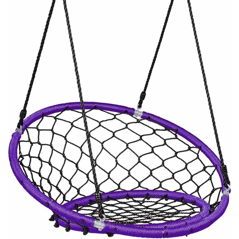 Columpio Nido con Cuerda Ajustable de 100-160cm Columpio Colgante de Niños para Interior y Exterior Jardín Parque Carga hasta 150kg (Púrpura)
Columpio Nido con Cuerda Ajustable de 100-160cm Columpio Colgante de Niños para Interior y Exterior Jardín Parque Carga hasta 150kg (Púrpura)