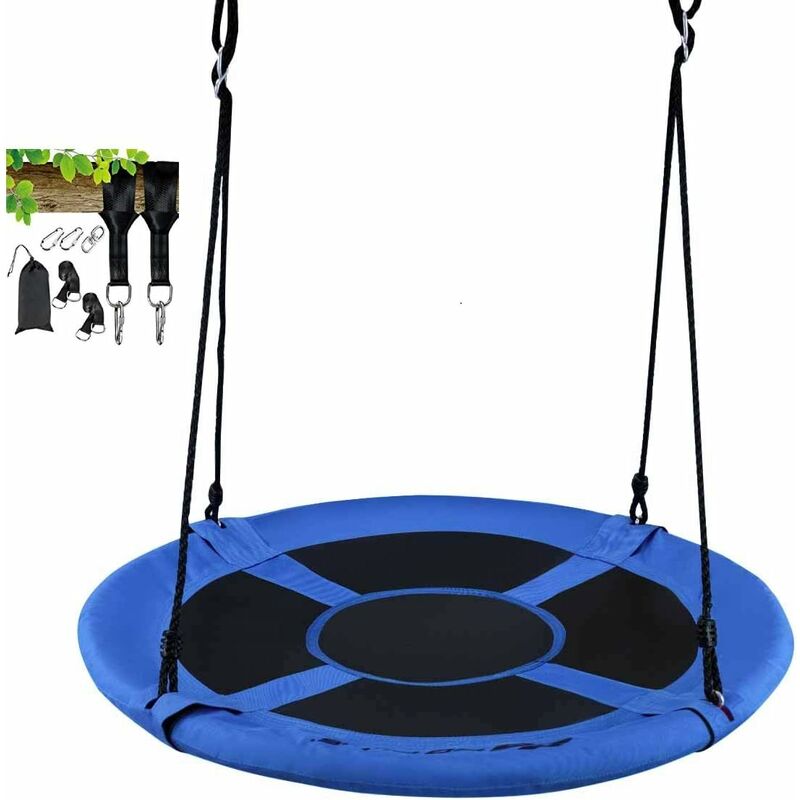 Columpio Nido para Niños con Correas Colgantes Columpio Redondo Diámetro 100cm Carga hasta 150 kg Columpio Colgante para Jardín Exterior Azul
Columpio Nido para Niños con Correas Colgantes Columpio Redondo Diámetro 100cm Carga hasta 150 kg Columpio Colgante para Jardín Exterior Azul
