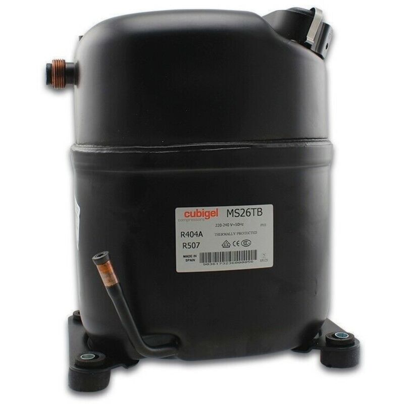 Reporshop - Compresor Cubigel MS26TB R404 Alta Temperatura Monofasico 25,95cc 220/240v 50Hz
Reporshop - Compresor Cubigel MS26TB R404 Alta Temperatura Monofasico 25,95cc 220/240v 50Hz