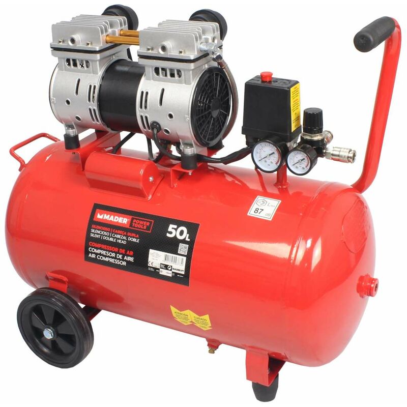 Maderâ ® - Compresor de Aire, Silencioso, Cabezal Doble, 2HP, 50L - MADER® | Power Tools
Maderâ ® - Compresor de Aire, Silencioso, Cabezal Doble, 2HP, 50L - MADER® | Power Tools