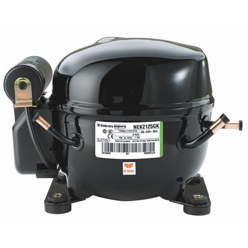 Compresor Embraco NEU2140Gk/NEK2134Gk 1/2 R404A R507A R452A 220v Baja Temperatura 8,78 cm3
Compresor Embraco NEU2140Gk/NEK2134Gk 1/2 R404A R507A R452A 220v Baja Temperatura 8,78 cm3