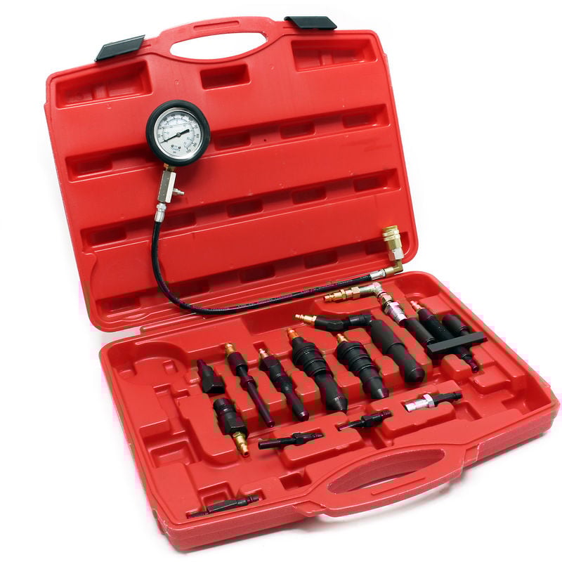 Comprobador presión universal Diesel 0-70 bar 13 Adaptadores Medidor compresión motor diesel Taller
Comprobador presión universal Diesel 0-70 bar 13 Adaptadores Medidor compresión motor diesel Taller