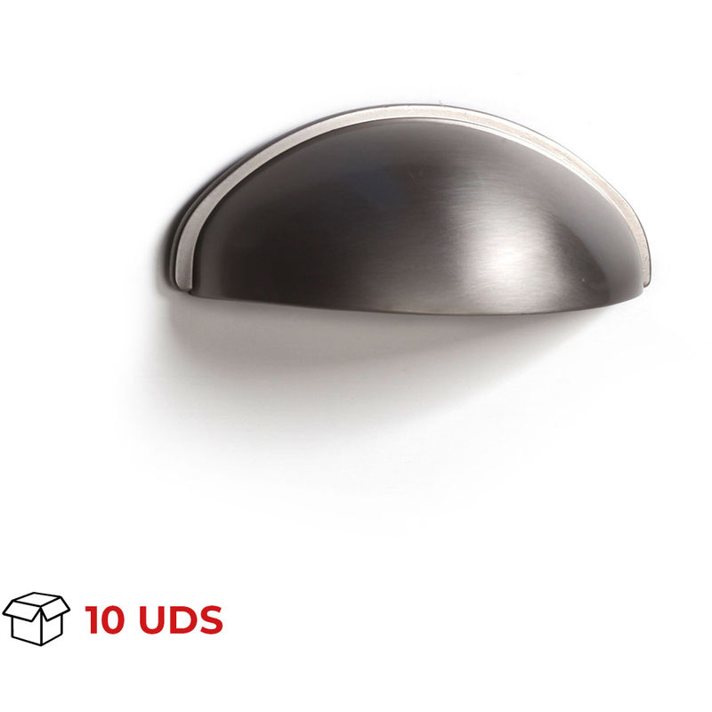 Tirador Concha Mueble | Estilo Contemporáneo | Fabricado en Zamak | Acabado en Níquel Satinado | Distancia Entrepuntos: 64 mm | Medidas 134*92*80 mm
Tirador Concha Mueble | Estilo Contemporáneo | Fabricado en Zamak | Acabado en Níquel Satinado | Distancia Entrepuntos: 64 mm | Medidas 134*92*80 mm