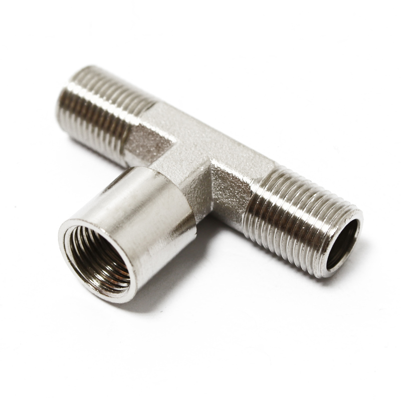 Conector-T distribuidor de 3 vías para aerografía con 2x machos y 1x hembra 9,51mm (1/8')
Conector-T distribuidor de 3 vías para aerografía con 2x machos y 1x hembra 9,51mm (1/8')