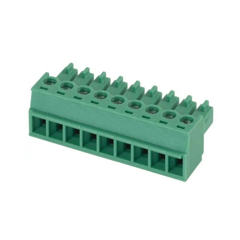 Phoenix Contact - Conector bloque de terminales al carro 3,81 paso hembra 9 vías Verde
Phoenix Contact - Conector bloque de terminales al carro 3,81 paso hembra 9 vías Verde
