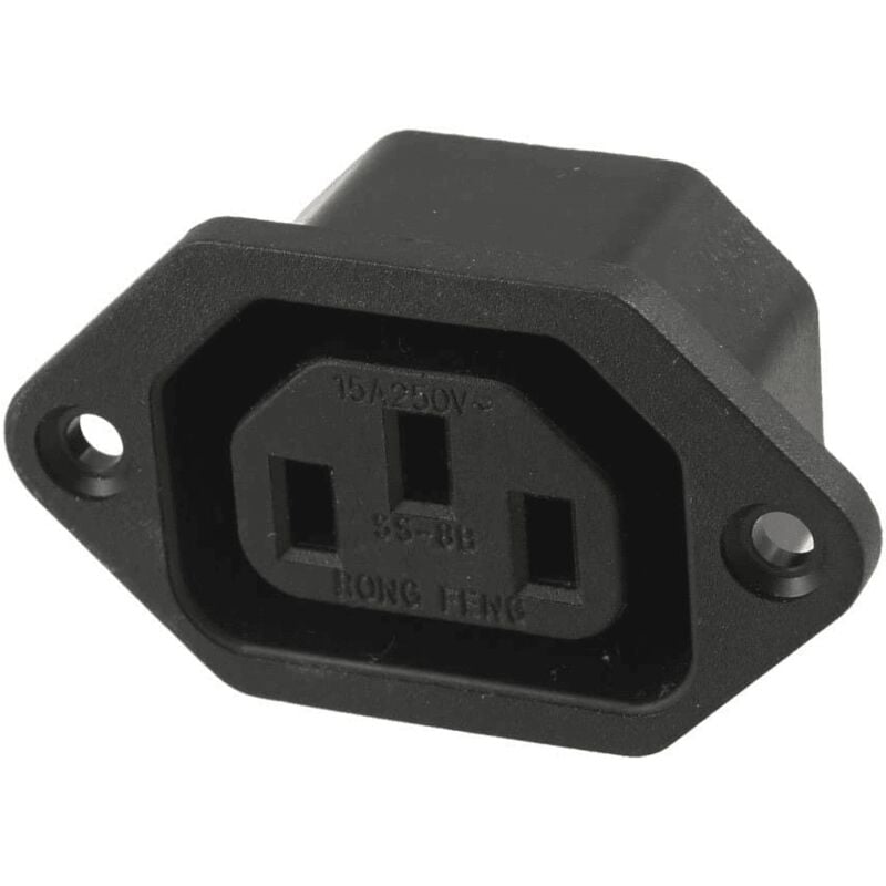 Conector de alimentacion C13 AC hembra Negro 10 A
Conector de alimentacion C13 AC hembra Negro 10 A