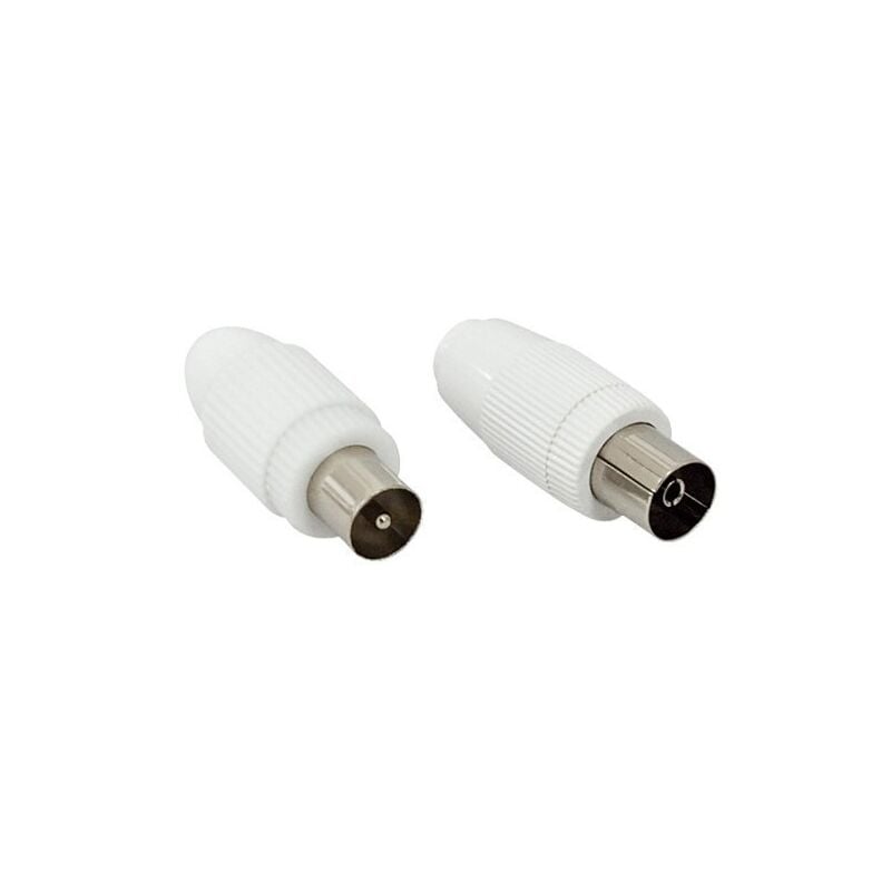 Conector Antena Coaxial Macho Recto 9,5Mm Pvc Hepoluz