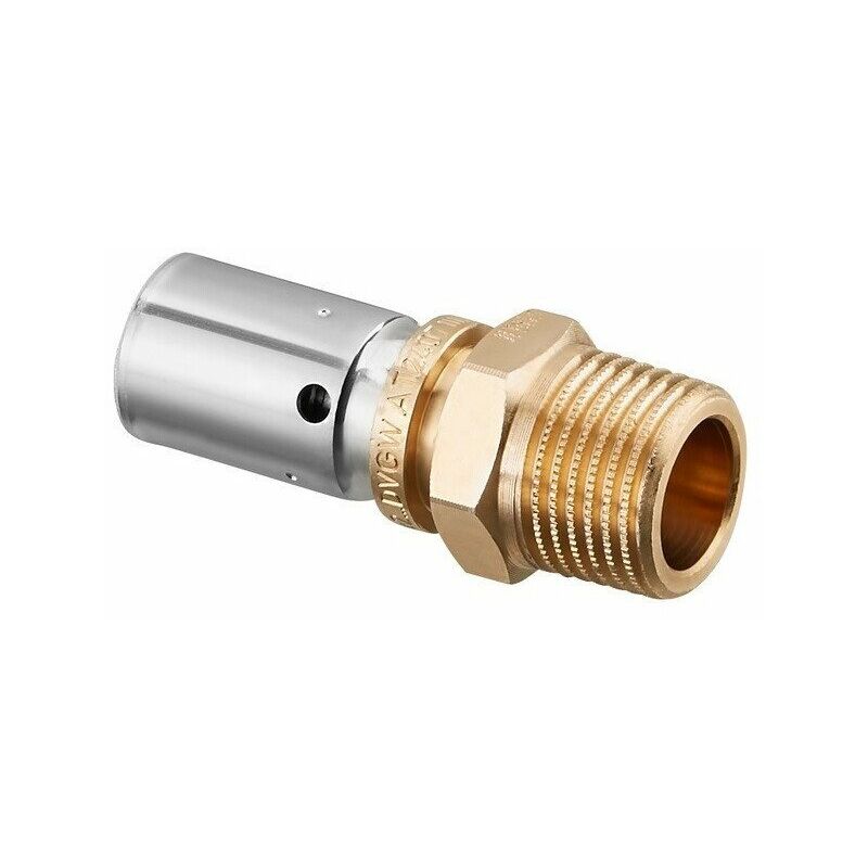 Oventrop - Conexión a presión Cofit PD-HT latón, con rosca exterior 25 x 3,5 mm x R 3/4 pulgada
Oventrop - Conexión a presión Cofit PD-HT latón, con rosca exterior 25 x 3,5 mm x R 3/4 pulgada