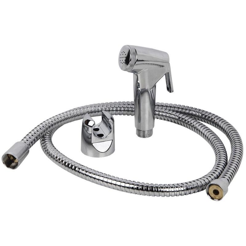 Kit grifo de ducha cromado con pulsadormascolgadormasflexo
Kit grifo de ducha cromado con pulsadormascolgadormasflexo