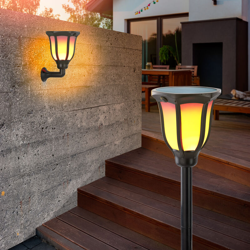 Conjunto de 2 antorchas solares LEDs con efecto llama para jardín 102495 - Esotec
Conjunto de 2 antorchas solares LEDs con efecto llama para jardín 102495 - Esotec