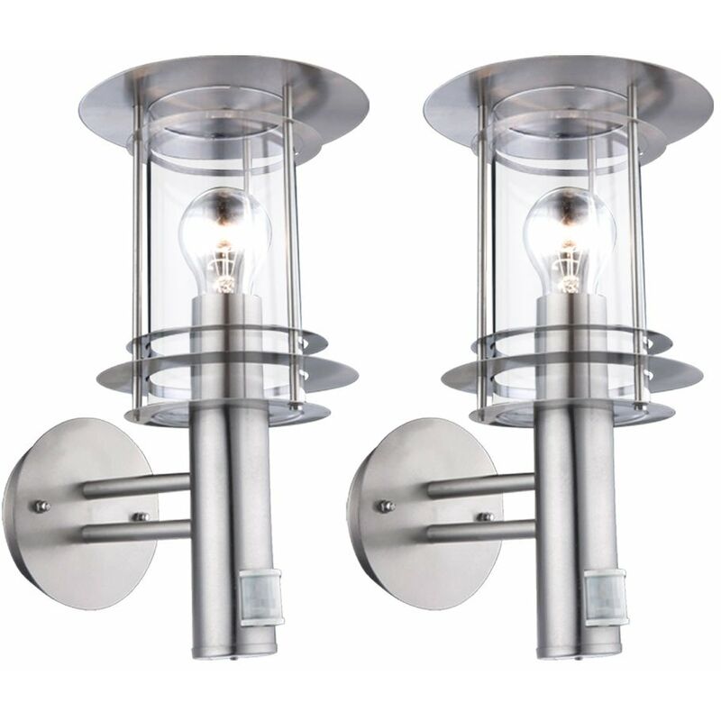 Juego de 2 detectores de movimiento de control remoto de lámparas de pared para exteriores en un juego que incluye lámparas LED RGB
Juego de 2 detectores de movimiento de control remoto de lámparas de pared para exteriores en un juego que incluye lámparas LED RGB