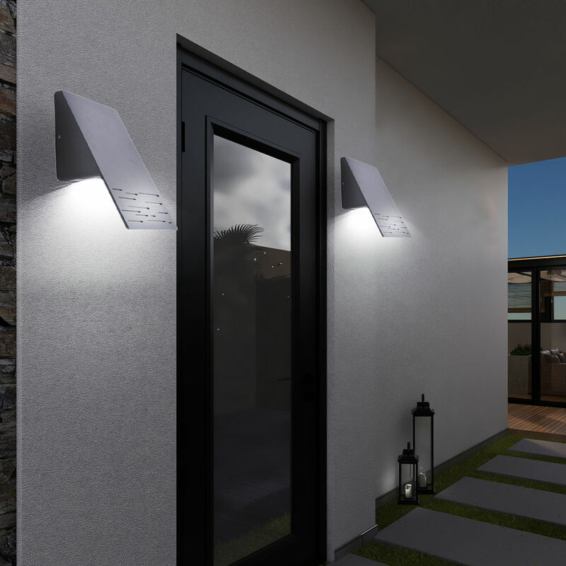 Juego de 2 luces LED de pared para exteriores de 8 vatios, iluminación para puertas de casas, focos para fachadas
Juego de 2 luces LED de pared para exteriores de 8 vatios, iluminación para puertas de casas, focos para fachadas