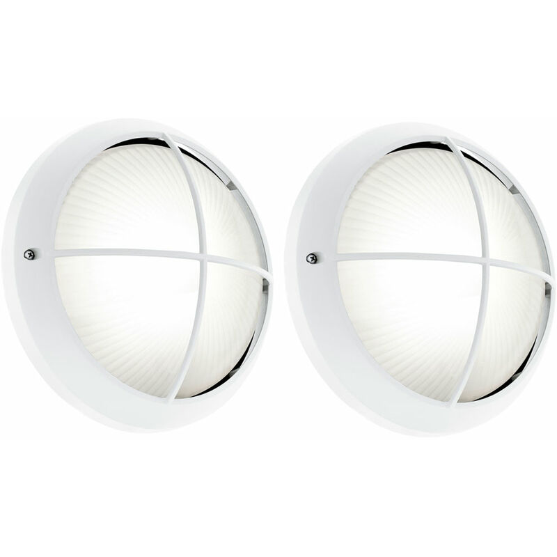 Juego de 2 apliques LED de 7 vatios, luces exteriores, fachadas redondas, proyectores, vidrio estriado
Juego de 2 apliques LED de 7 vatios, luces exteriores, fachadas redondas, proyectores, vidrio estriado