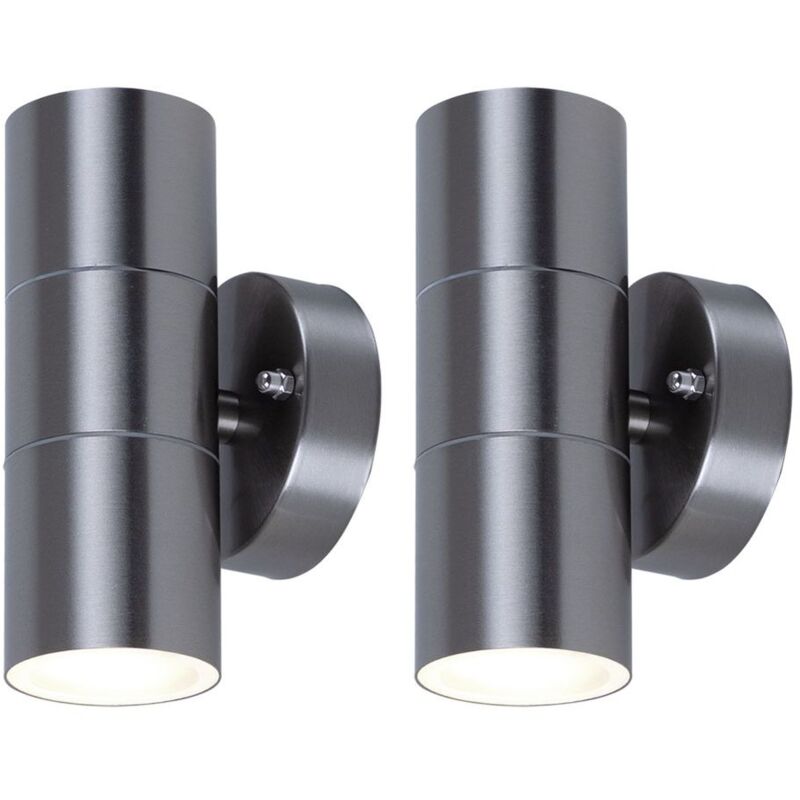 Juego de 2 luces exteriores de acero inoxidable UP DOWN Focos de pared Iluminación de fachadas Lámparas de vidrio Terraza
Juego de 2 luces exteriores de acero inoxidable UP DOWN Focos de pared Iluminación de fachadas Lámparas de vidrio Terraza