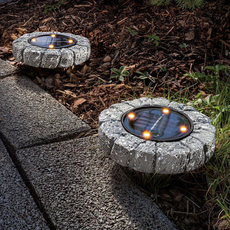 Conjunto de 2 luminarias solares de suelo con aspecto de hormigón para jardín esotec
Conjunto de 2 luminarias solares de suelo con aspecto de hormigón para jardín esotec