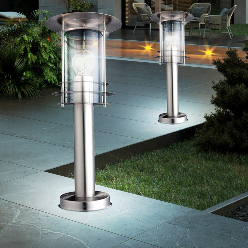 Juego de 2 lámparas LED de pie, acero inoxidable, luces de pie para exteriores, focos de vidrio mate para zócalo de jardín
Juego de 2 lámparas LED de pie, acero inoxidable, luces de pie para exteriores, focos de vidrio mate para zócalo de jardín