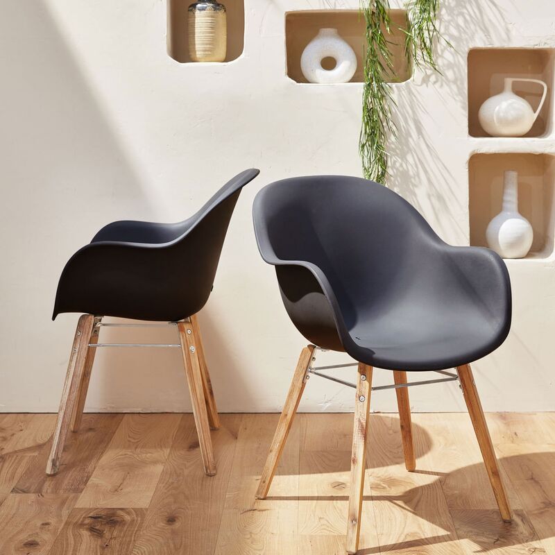 Alice's Garden - Conjunto de 2 sillones escandinavos CELEBES, acacia y resina inyectada, antracita, Interior / exterior - antracita
Alice's Garden - Conjunto de 2 sillones escandinavos CELEBES, acacia y resina inyectada, antracita, Interior / exterior - antracita