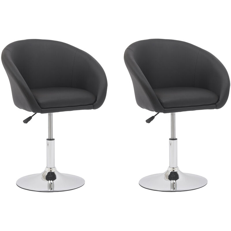 Conjunto de 2 taburetes de bar modernos de PU con reposabrazos, base tubular y cojín reforzado 43x43x75-89cm Negro - Negro
Conjunto de 2 taburetes de bar modernos de PU con reposabrazos, base tubular y cojín reforzado 43x43x75-89cm Negro - Negro