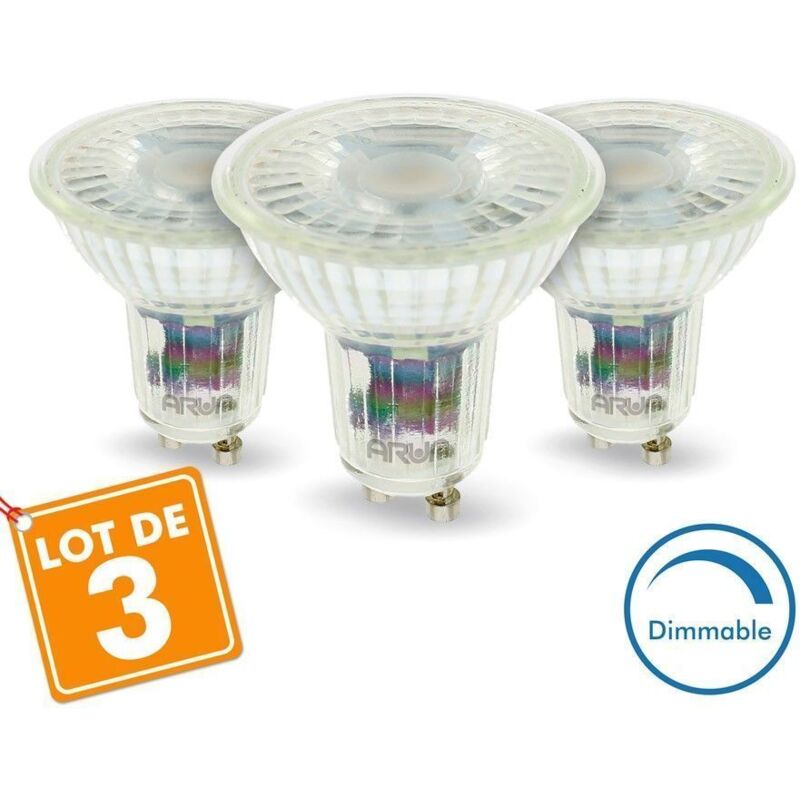Conjunto de 3 bombillas LED GU10 5W Regulables 420 Lm Eq 50W | Temperatura de color: Blanco cálido 2700K
Conjunto de 3 bombillas LED GU10 5W Regulables 420 Lm Eq 50W | Temperatura de color: Blanco cálido 2700K